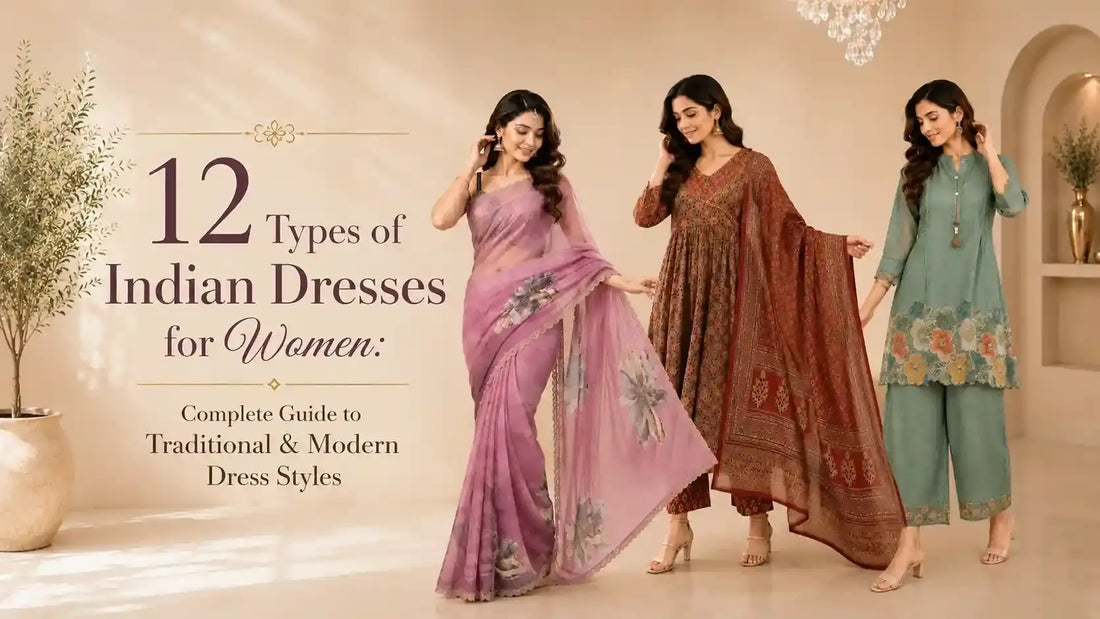 12 Types of Indian Dresses for Women: Complete Guide to Traditional & Modern Dress Styles