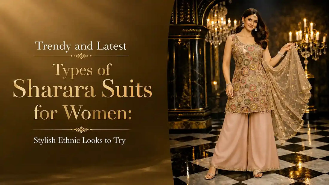 Trendy and Latest Types of Sharara Suits for Women: Stylish Ethnic Looks to Try