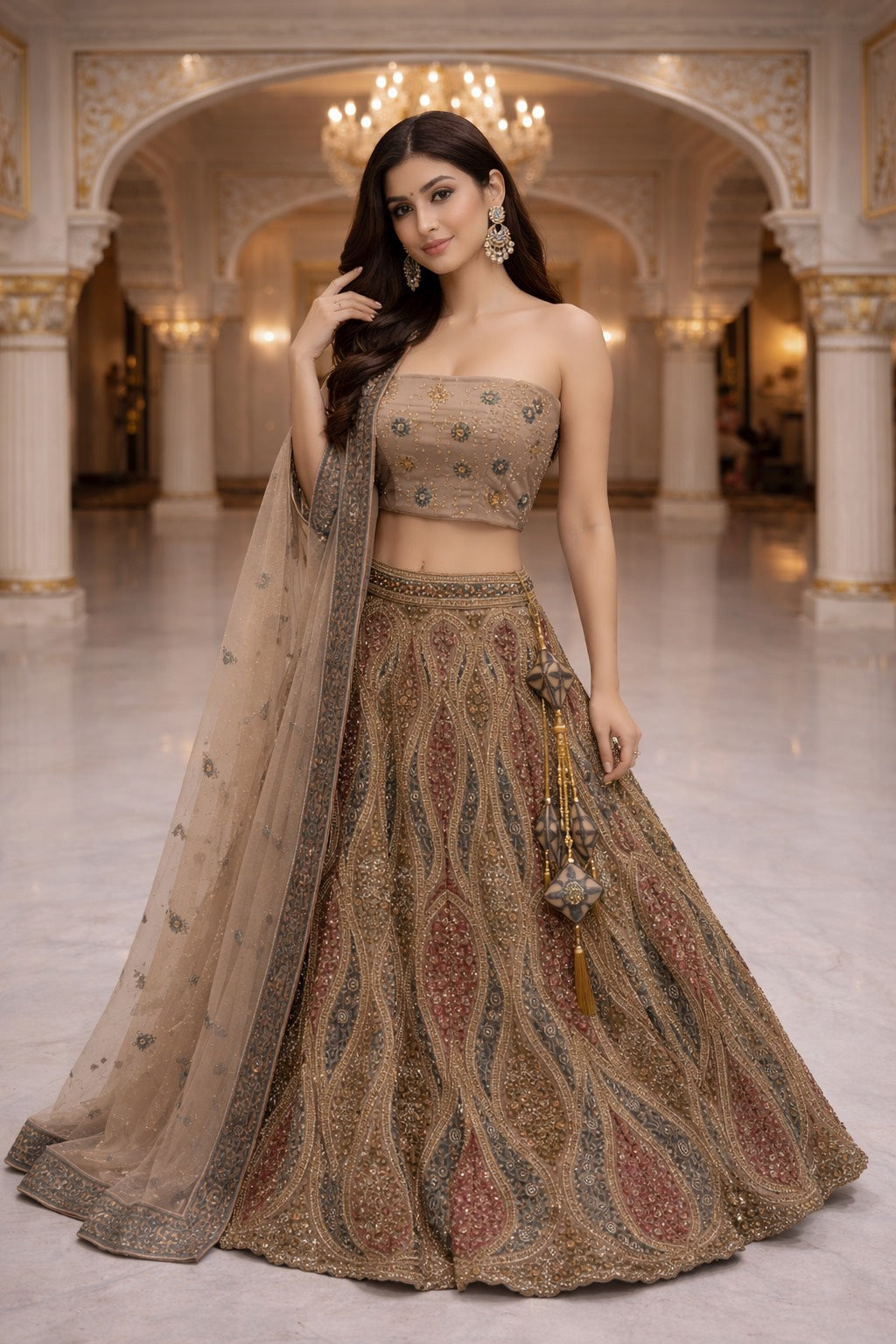 Crownlit Empress Lehenga
