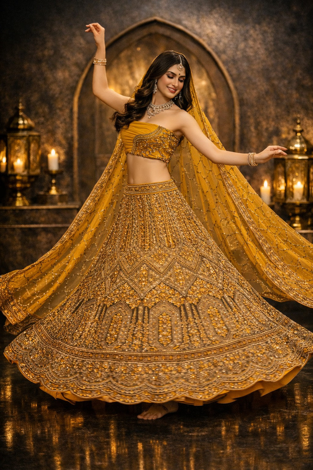 Midnight Heritage Lehenga