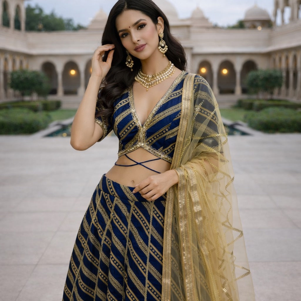 Midnight Charm Lehenga