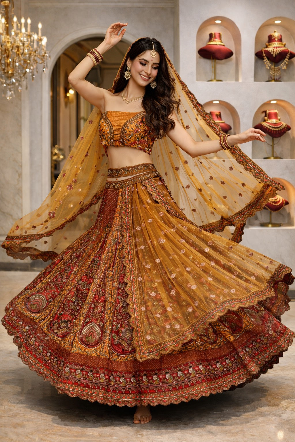 Zar-e-Riwaayat Royal Bridal Lehenga