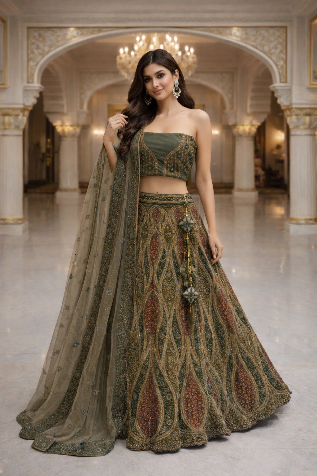 Crownlit Empress Lehenga
