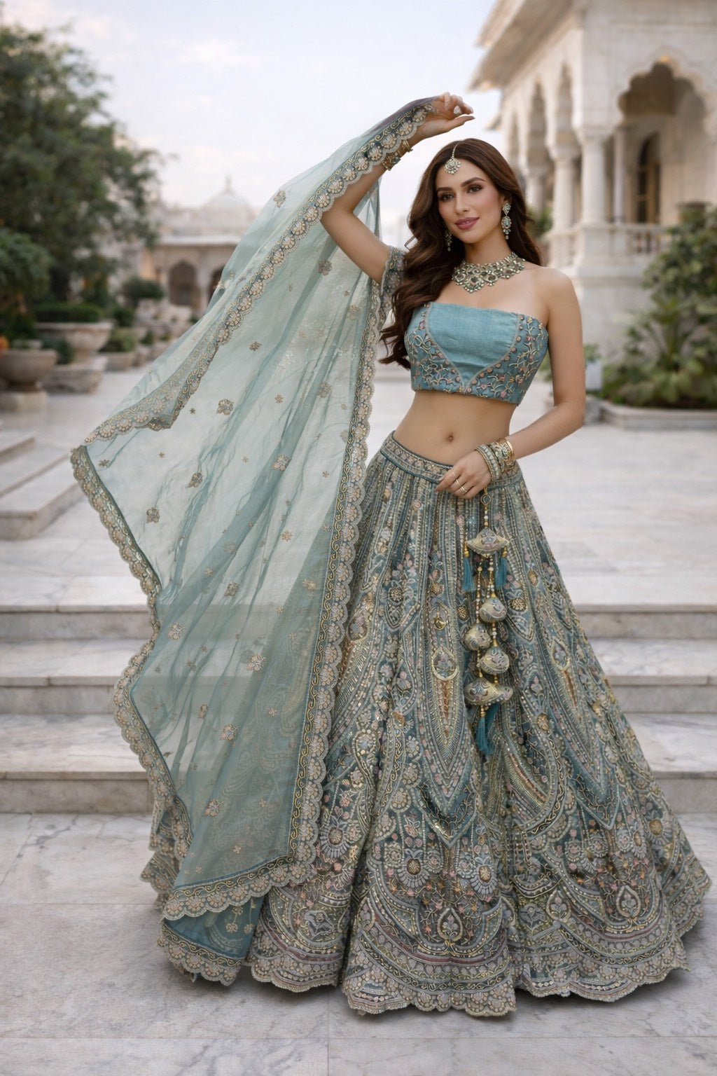 Sculpted Splendour Lehenga