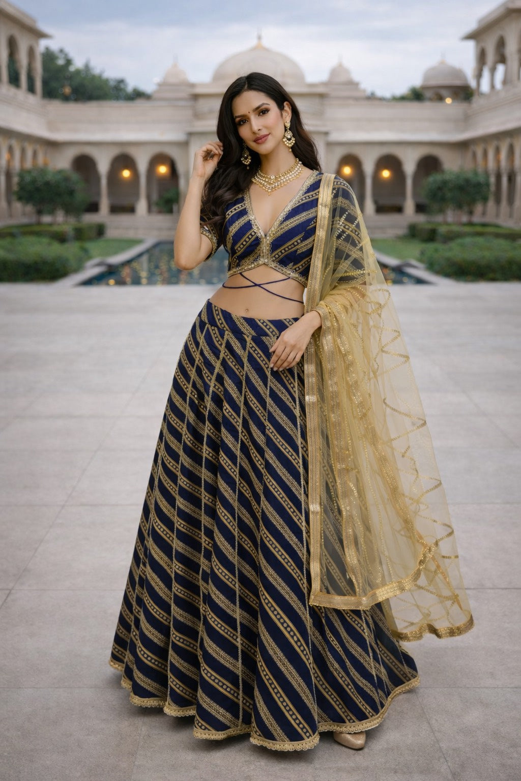 Midnight Charm Lehenga