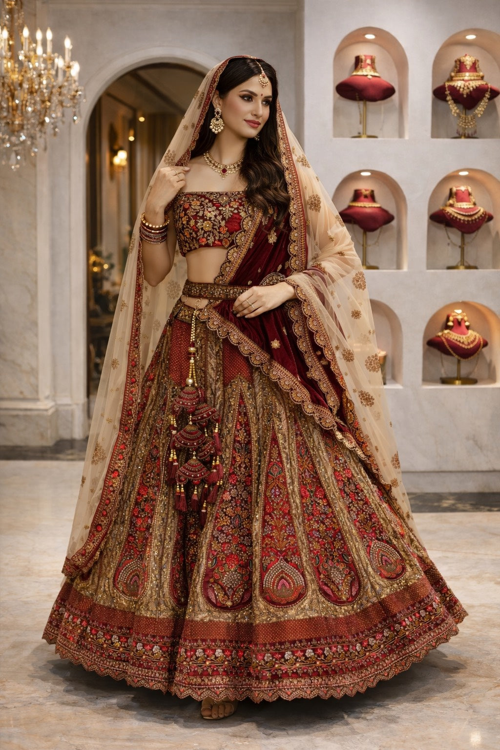Zar-e-Riwaayat Royal Bridal Lehenga