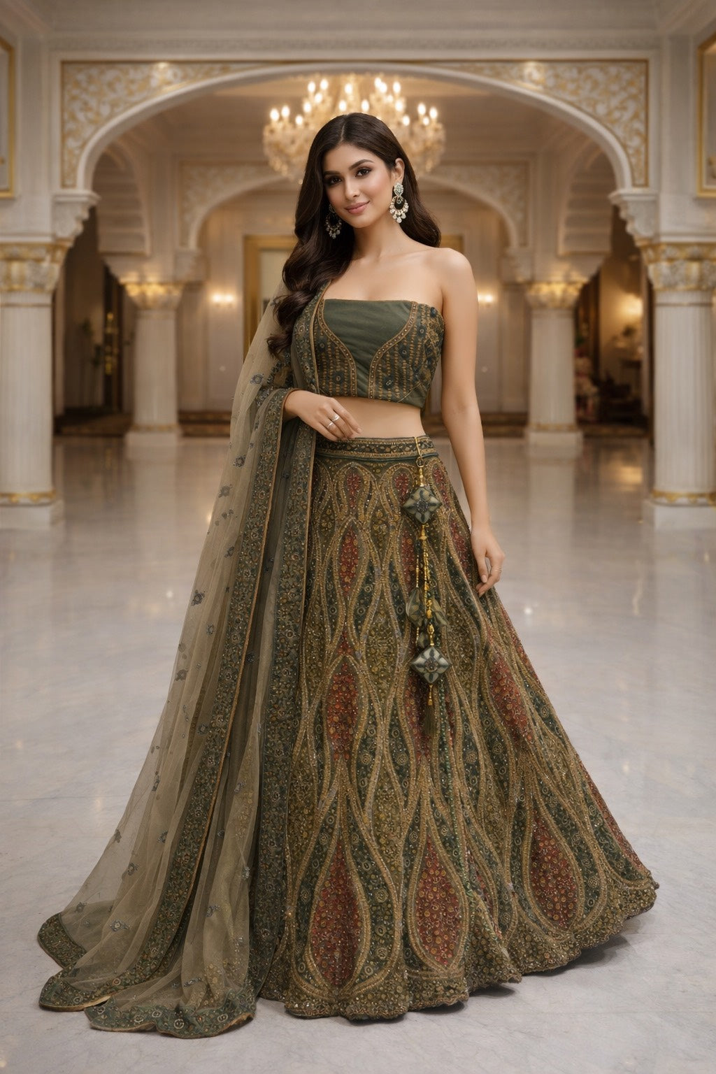 Crownlit Empress Lehenga