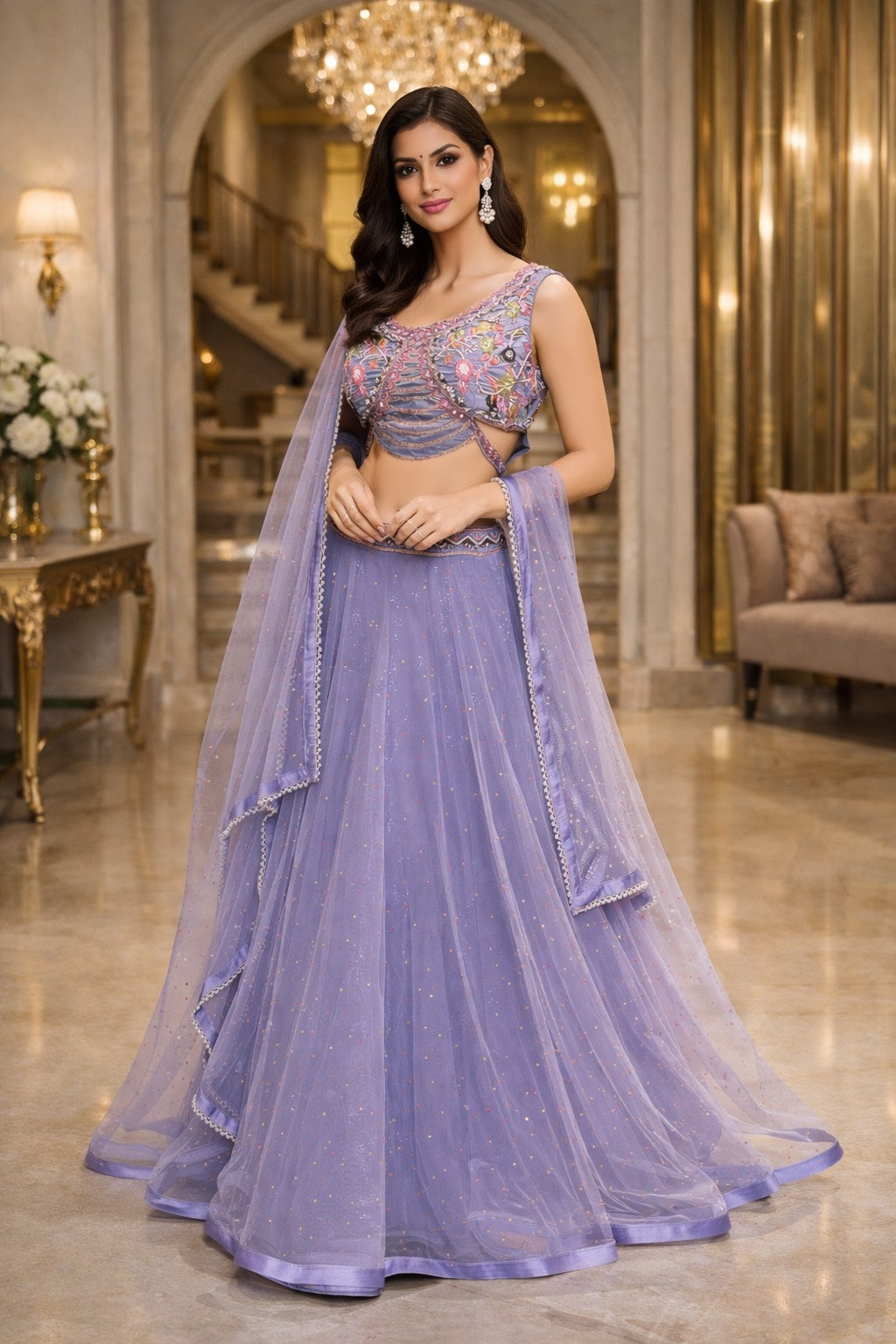 Lavender Lush Lehenga