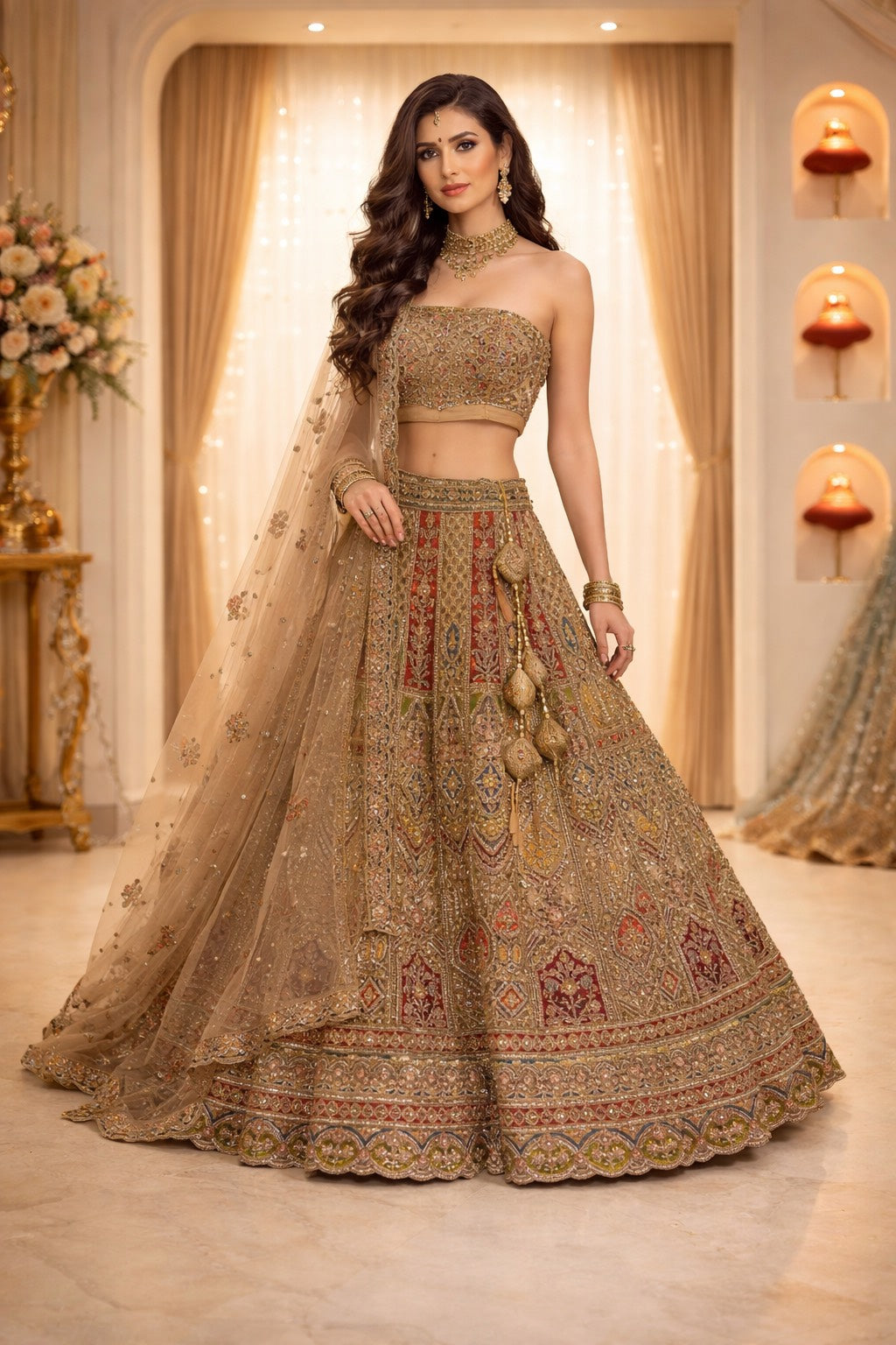 Opulent Drape Lehenga