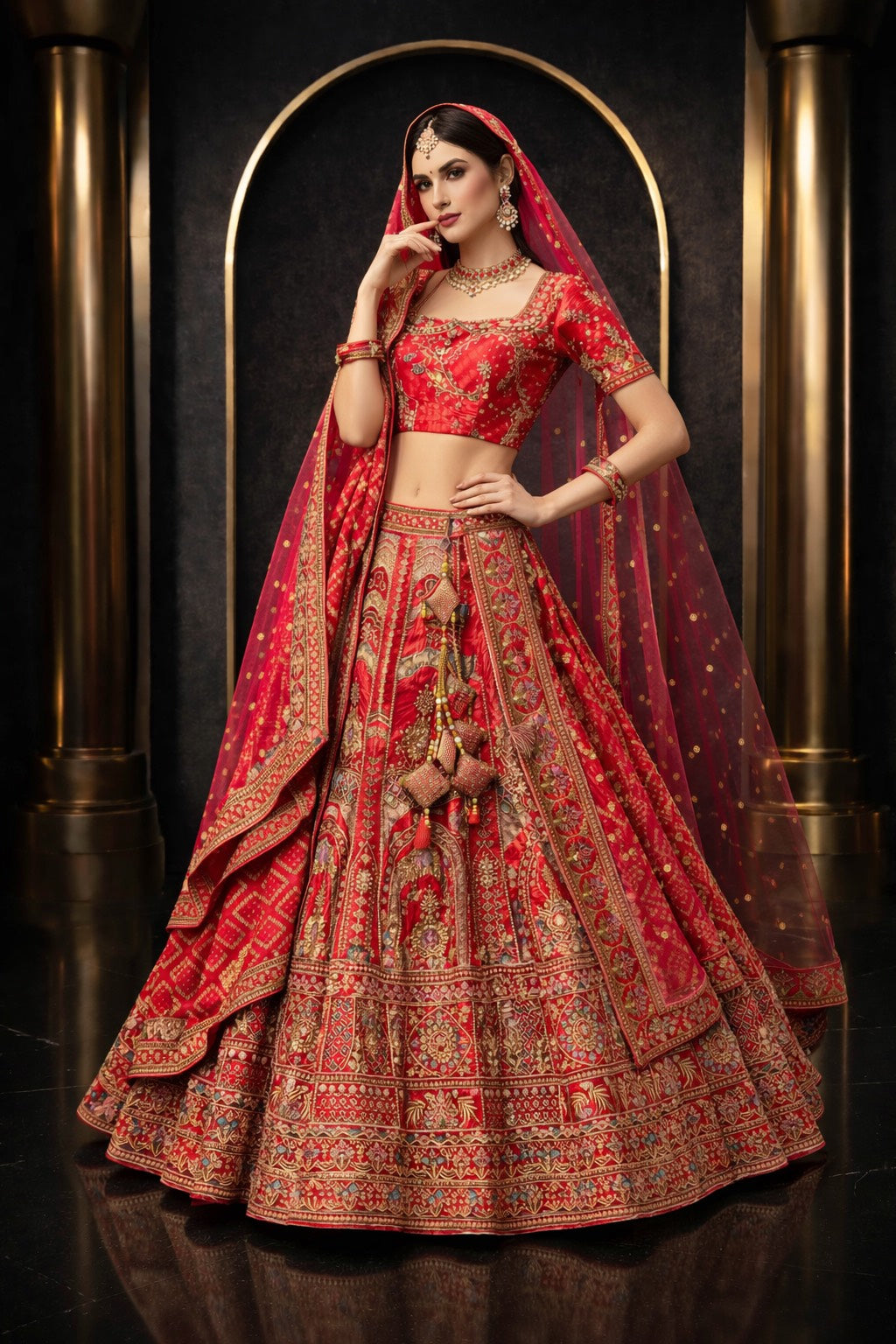 Laal Noor Bridal Lehenga