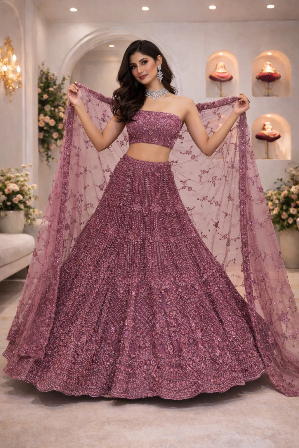 Grace Embroidered lehenga