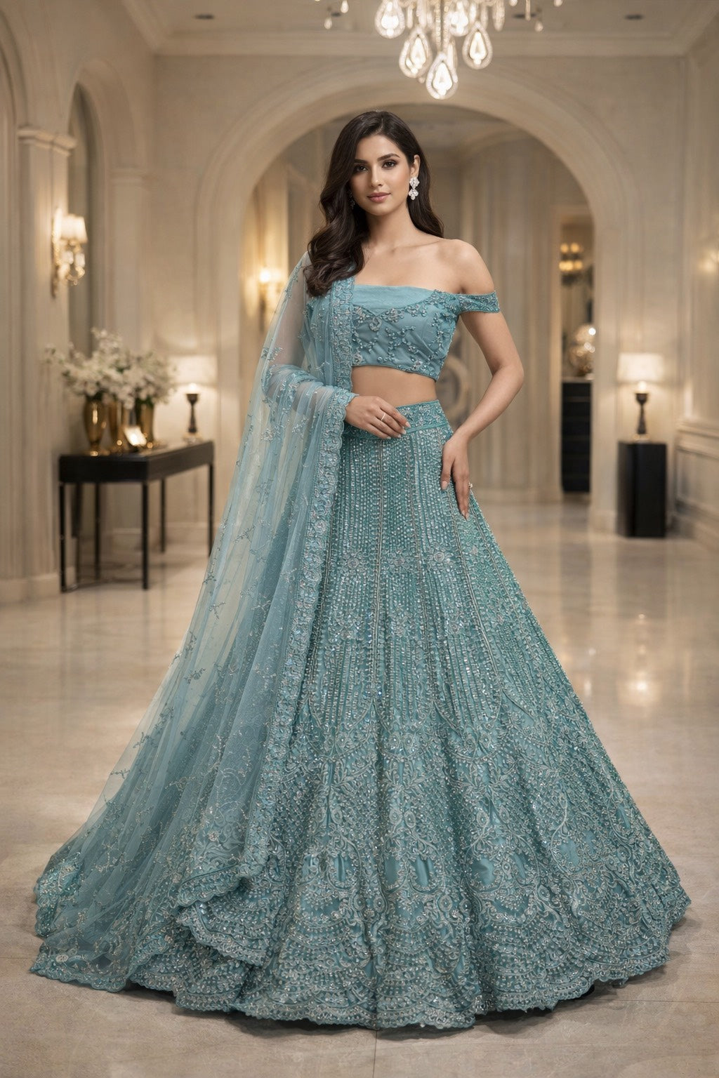 Grace Embroidered lehenga