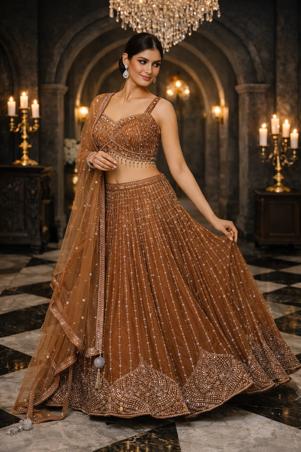 Amber Glow Lehenga