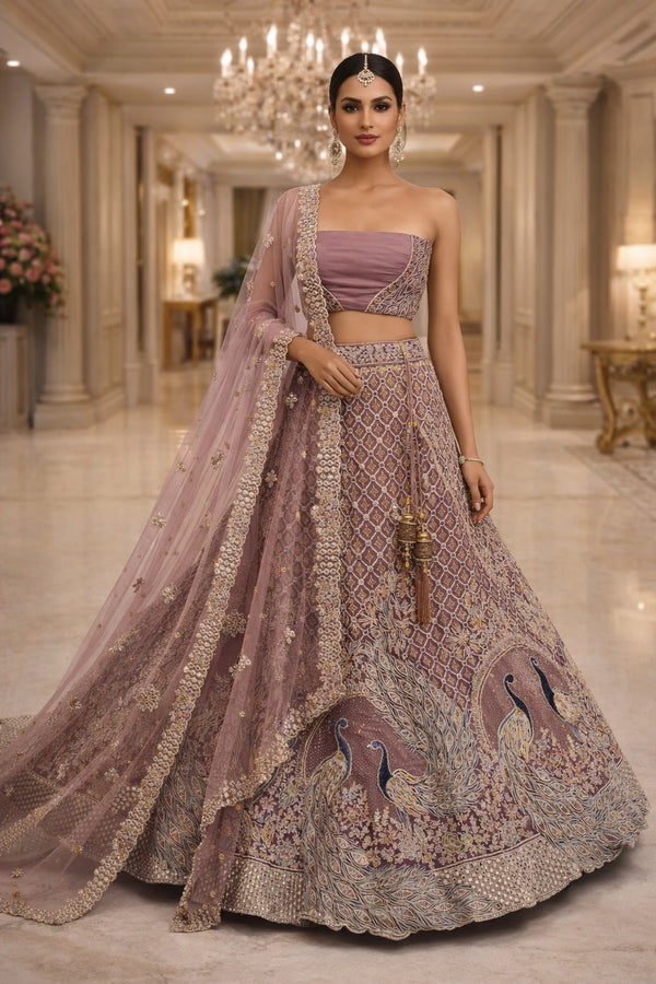 Peacock Whisper Lehenga