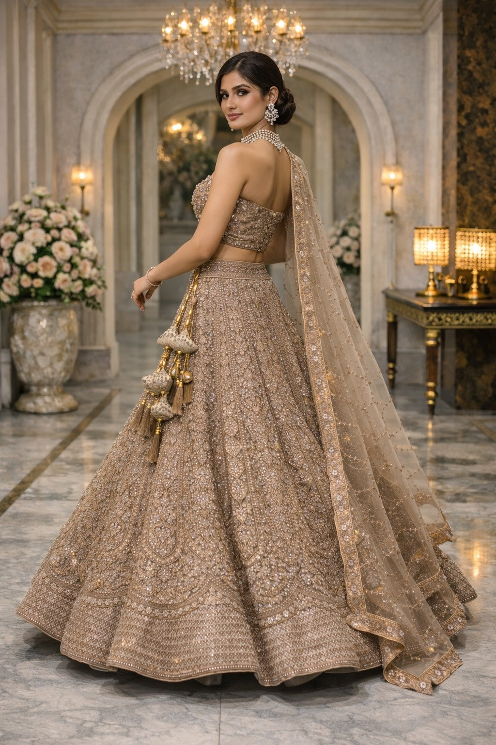 Velour Grace Lehenga