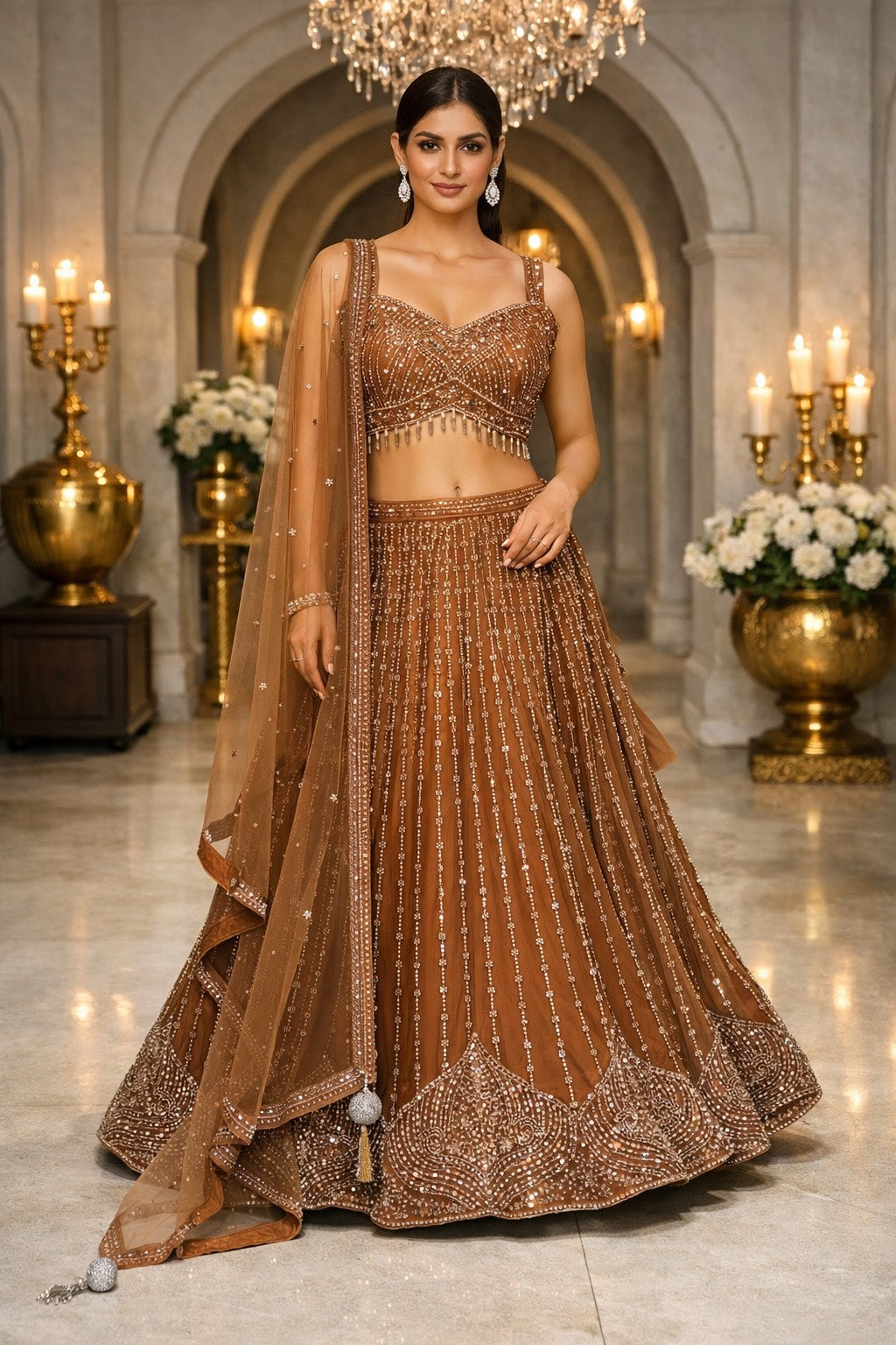 Amber Glow Lehenga
