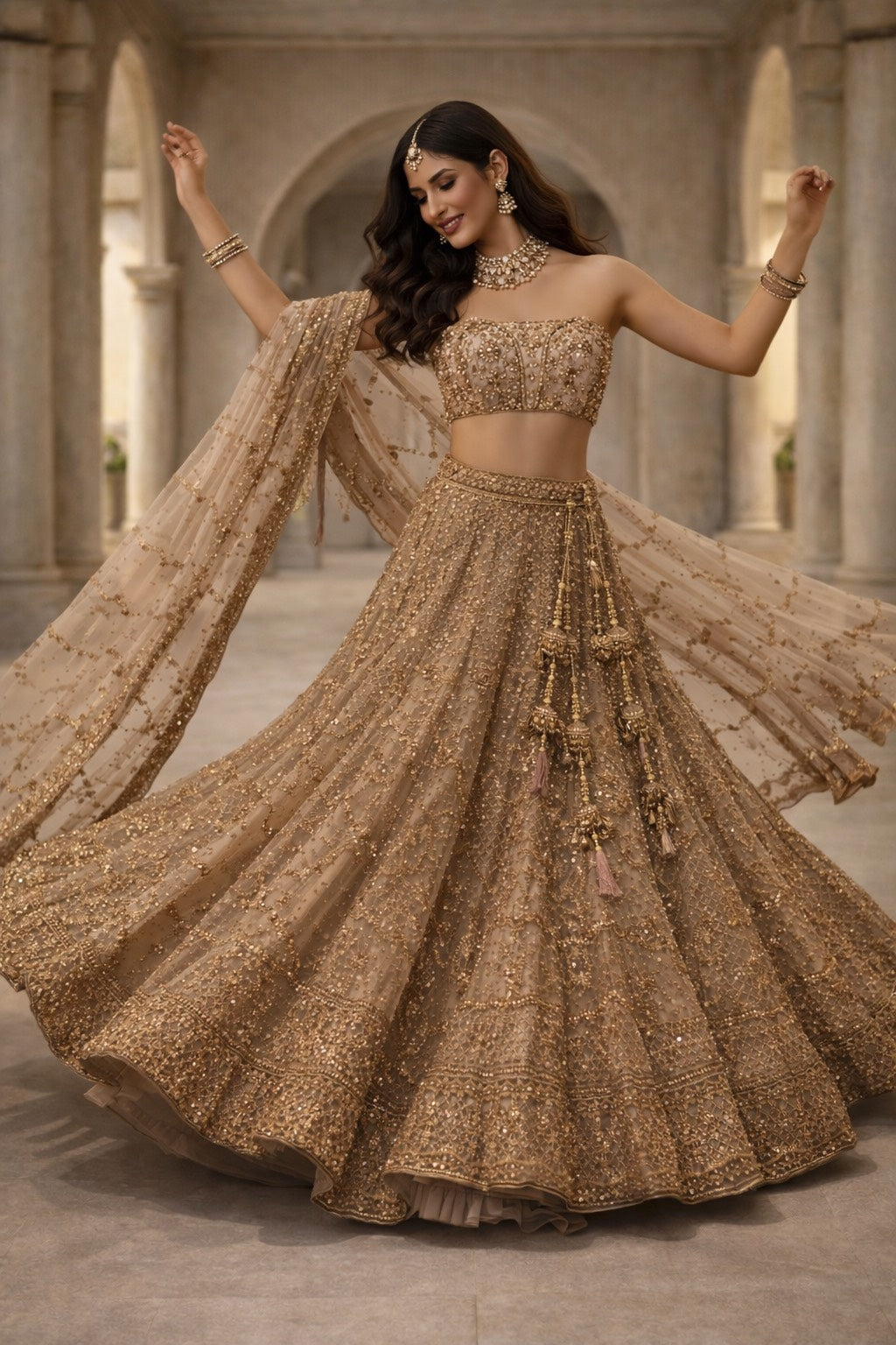 Gleam Essence Lehenga