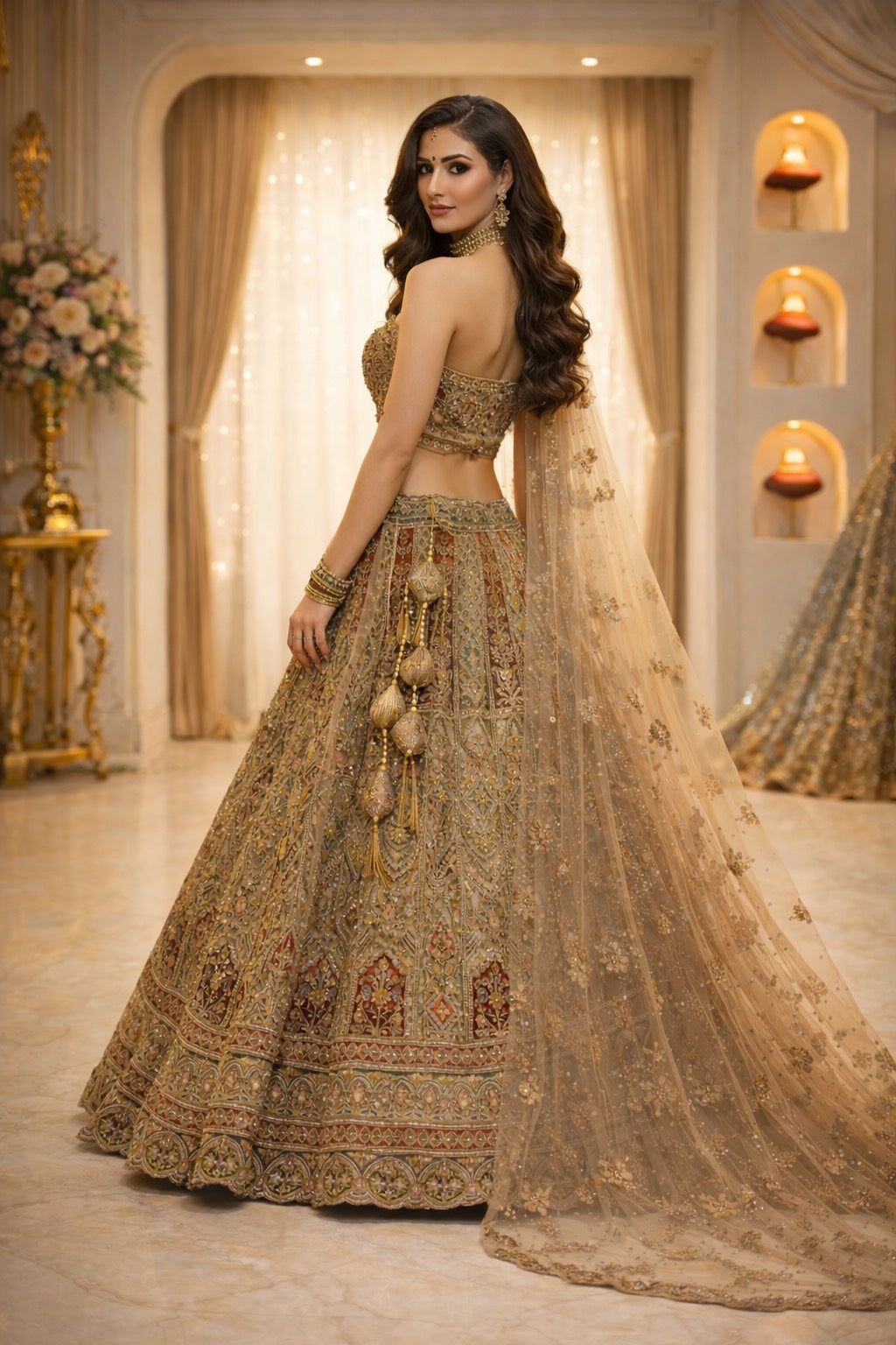 Opulent Drape Lehenga