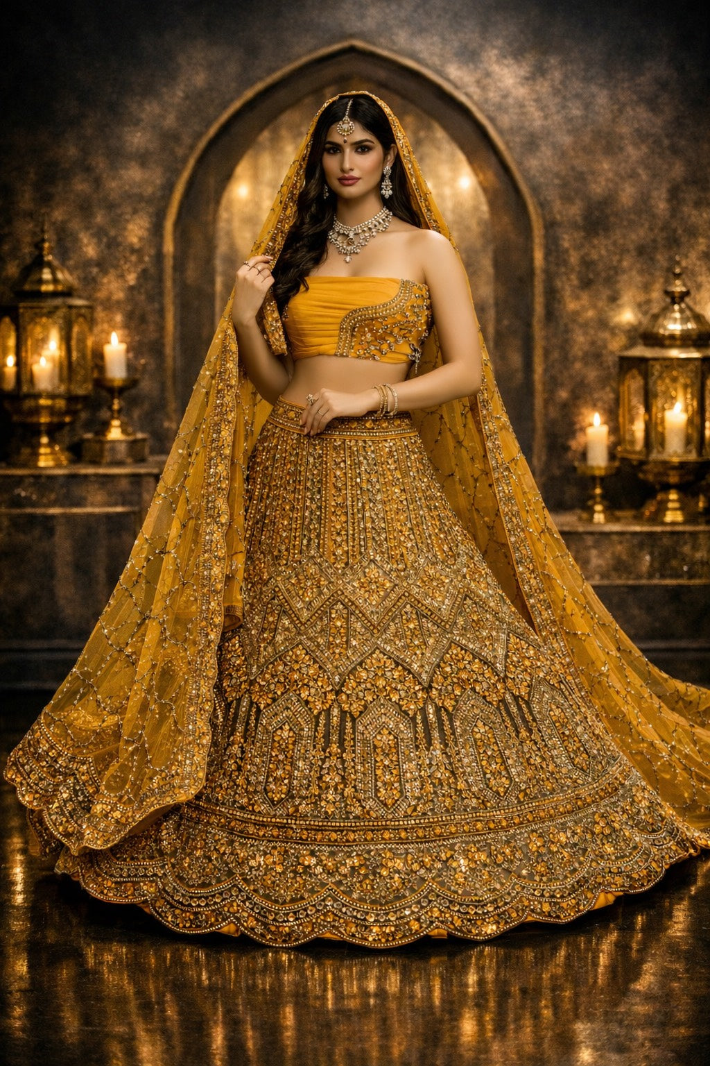 Midnight Heritage Lehenga