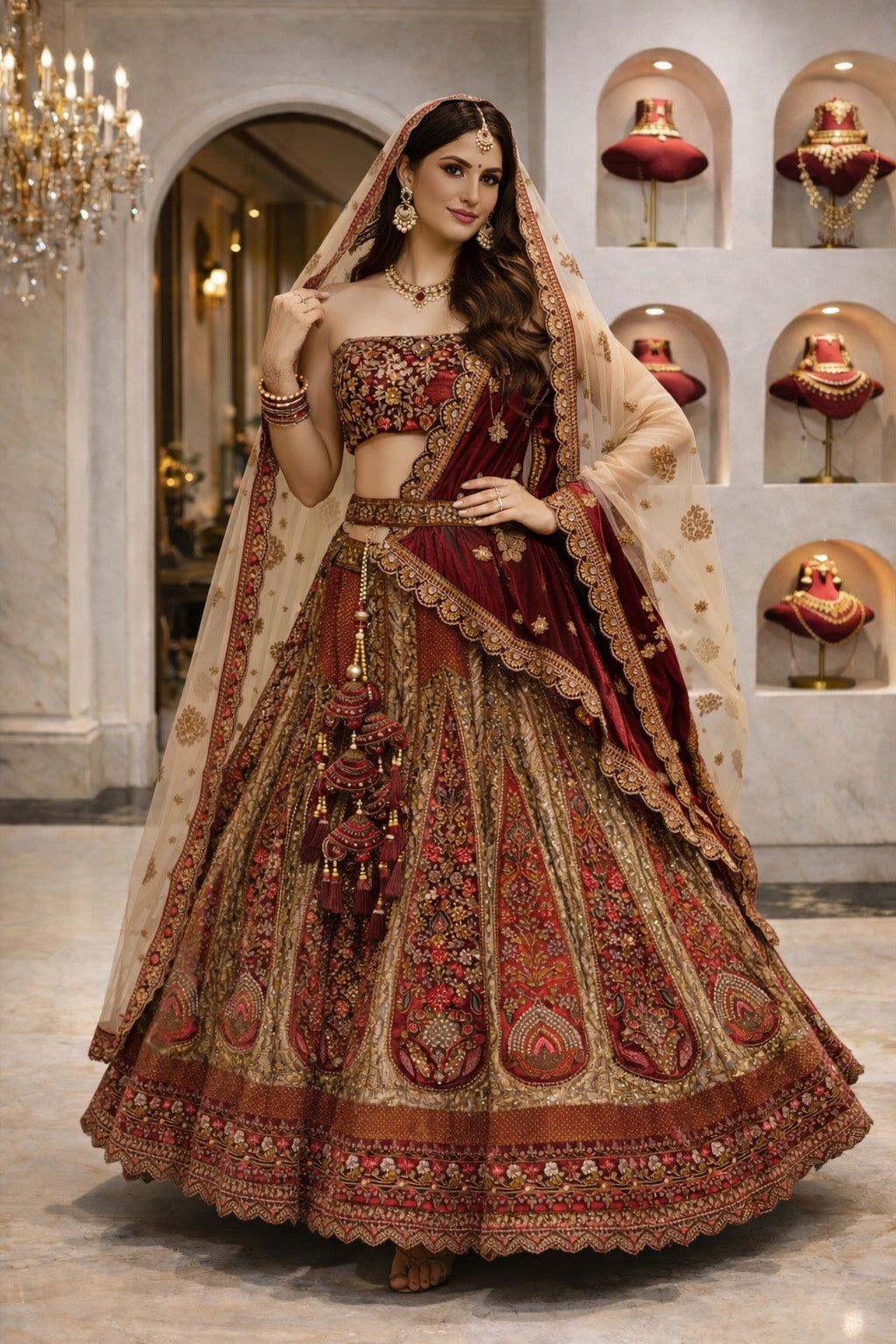 Zar-e-Riwaayat Royal Bridal Lehenga