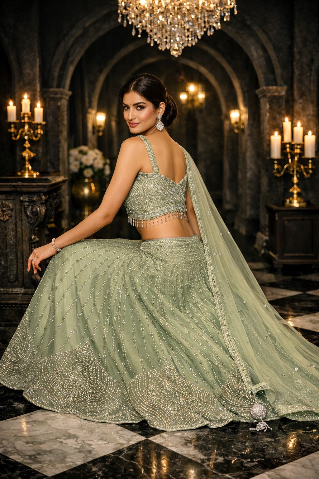 Amber Glow Lehenga