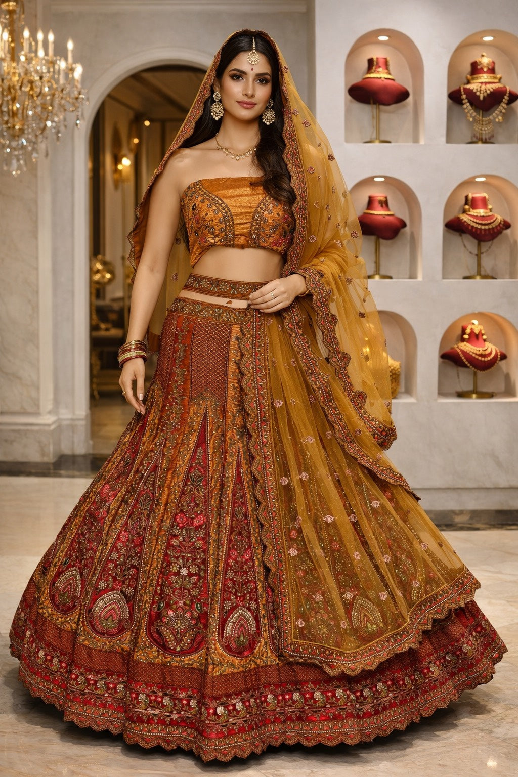 Zar-e-Riwaayat Royal Bridal Lehenga