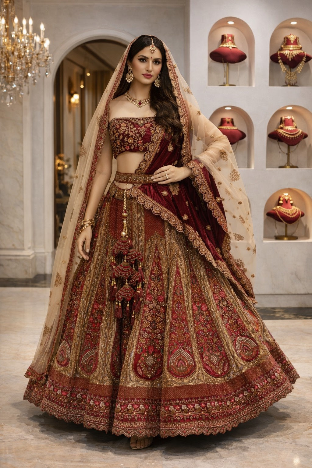 Zar-e-Riwaayat Royal Bridal Lehenga