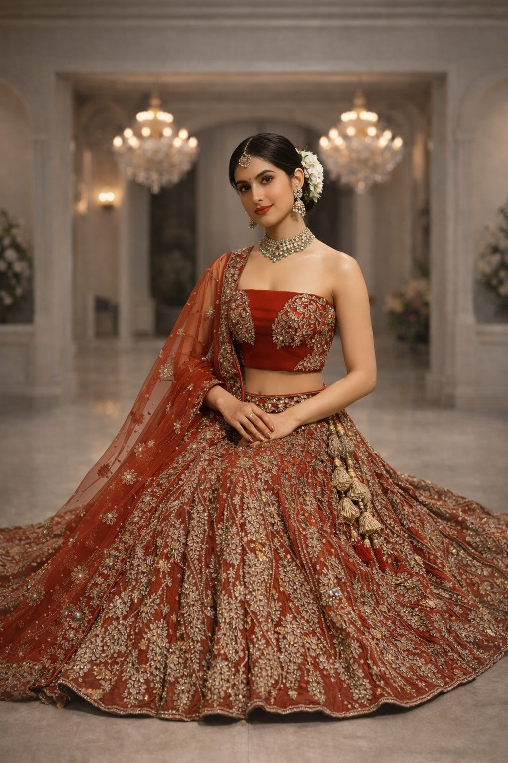 Crownveil Majesty Lehenga