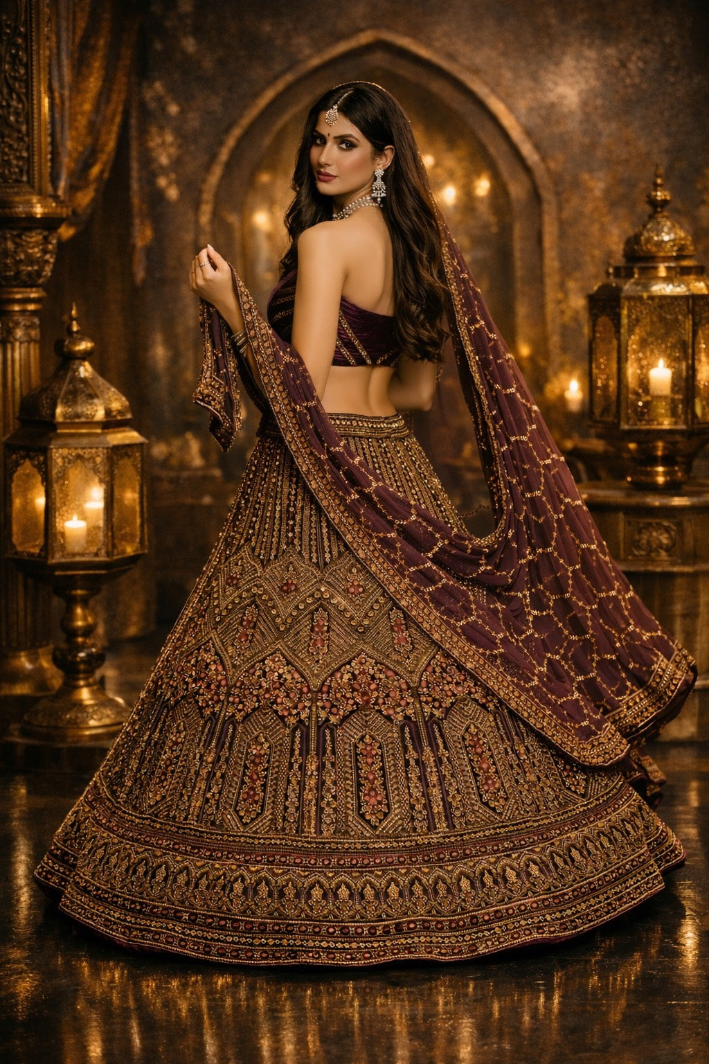 Midnight Heritage Lehenga