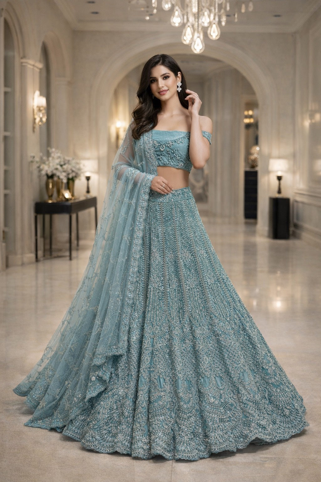 Grace Embroidered lehenga