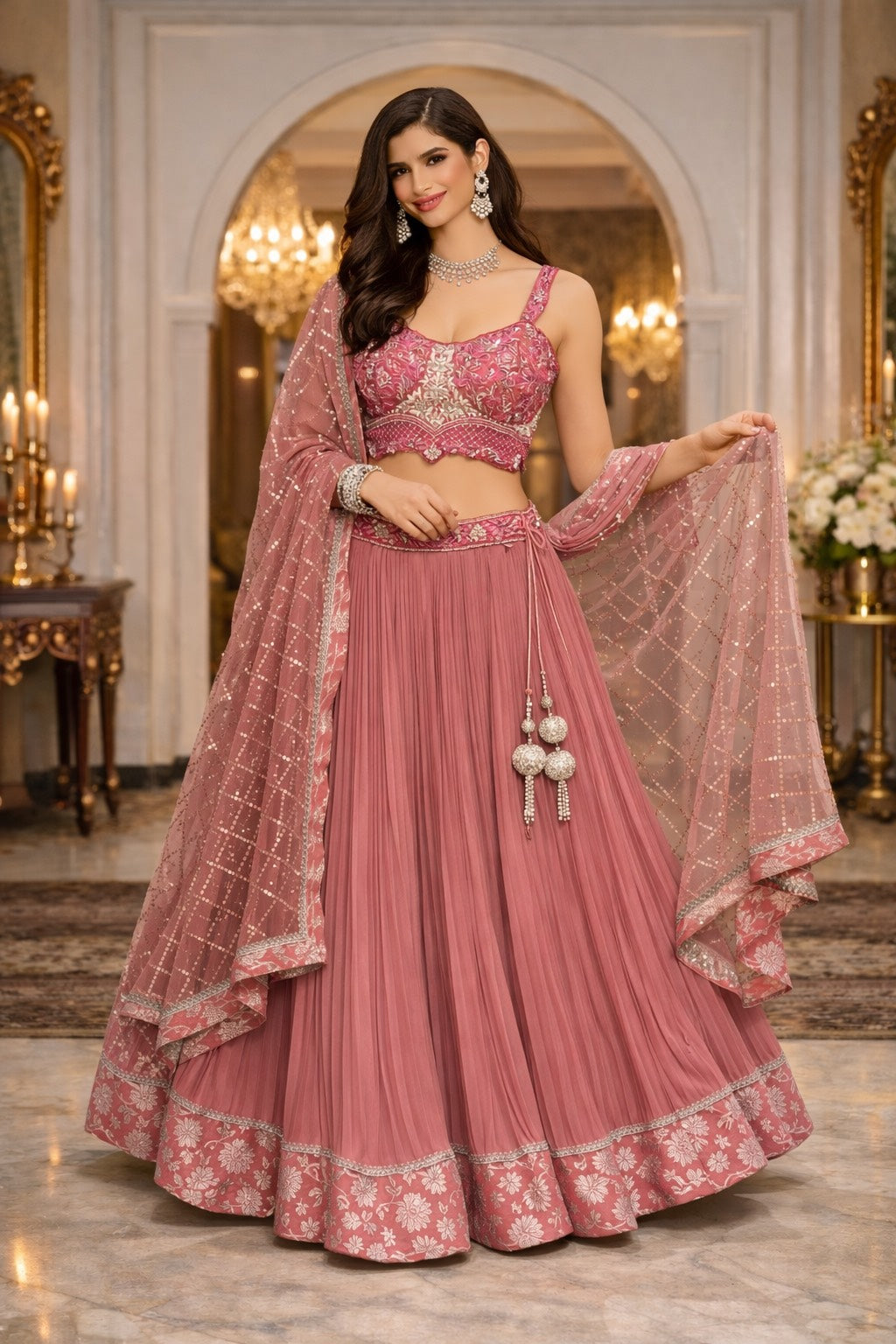 Blush Petal Lehenga