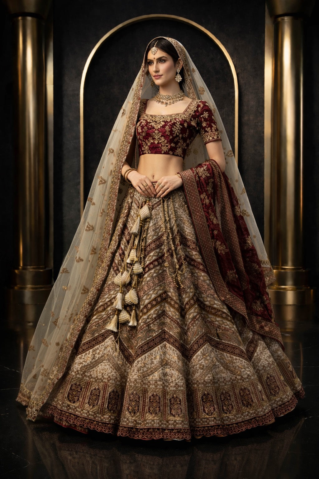Noor-e-Riwaayat Bridal Lehenga