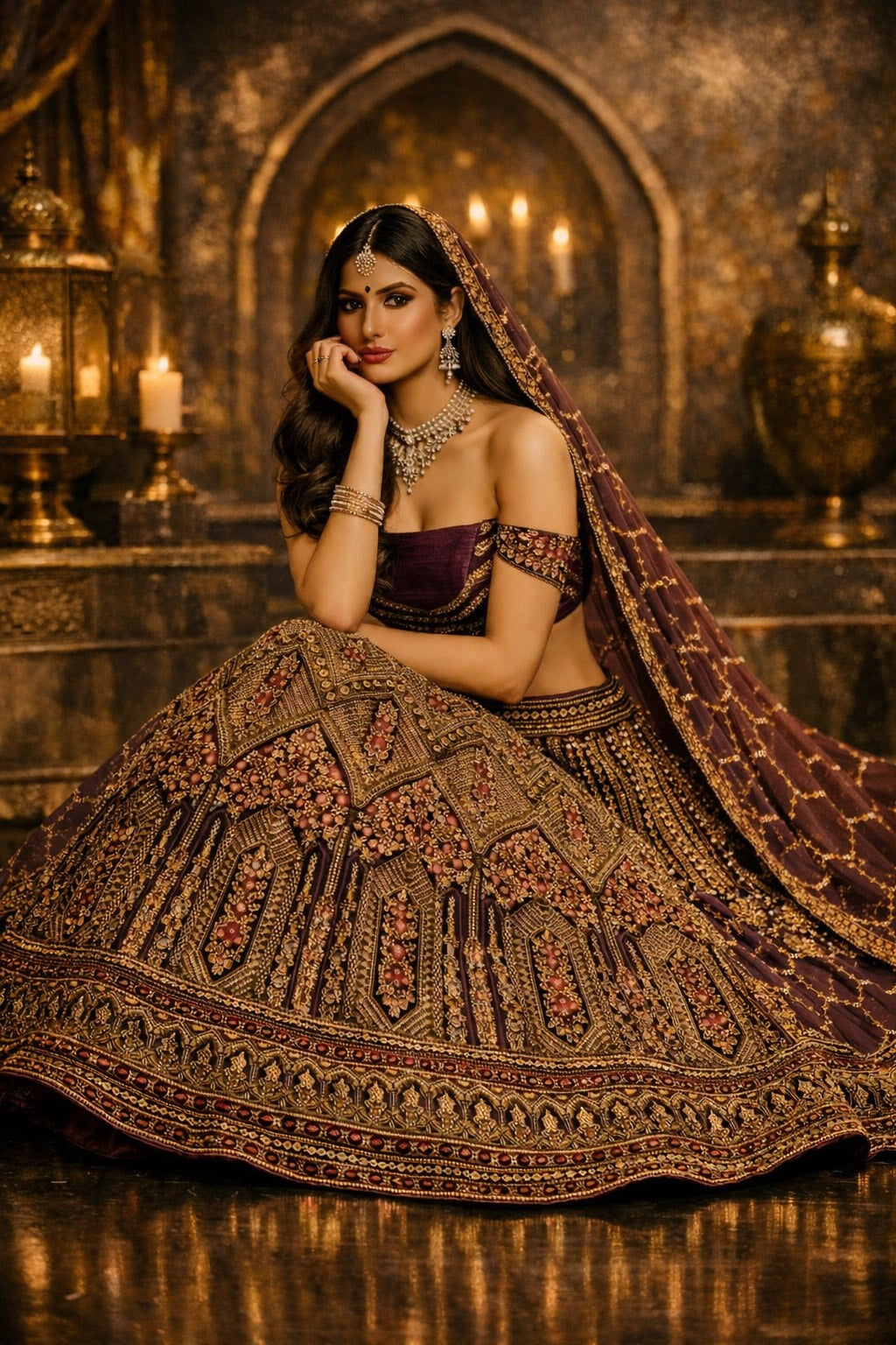 Midnight Heritage Lehenga
