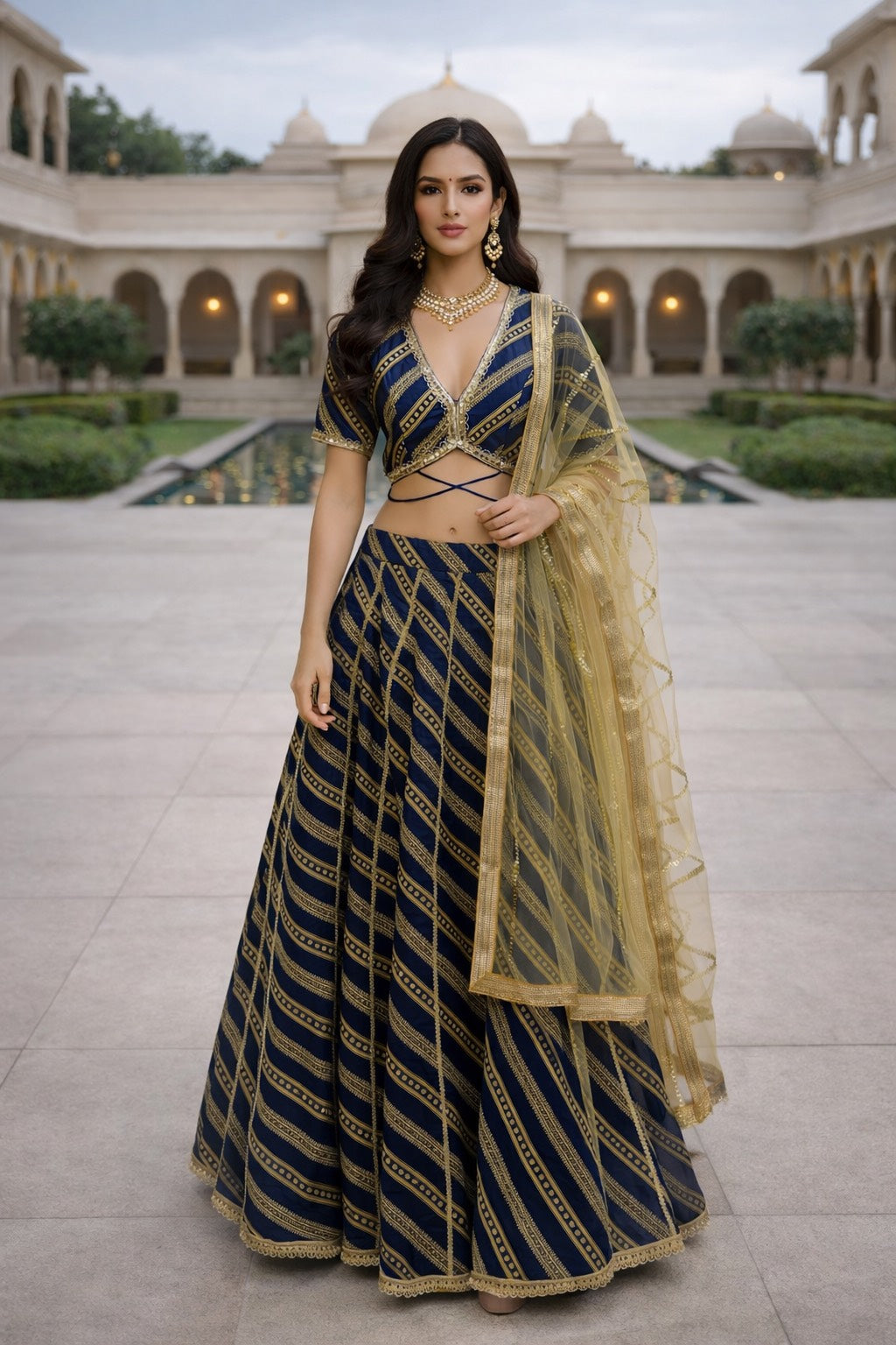 Midnight Charm Lehenga