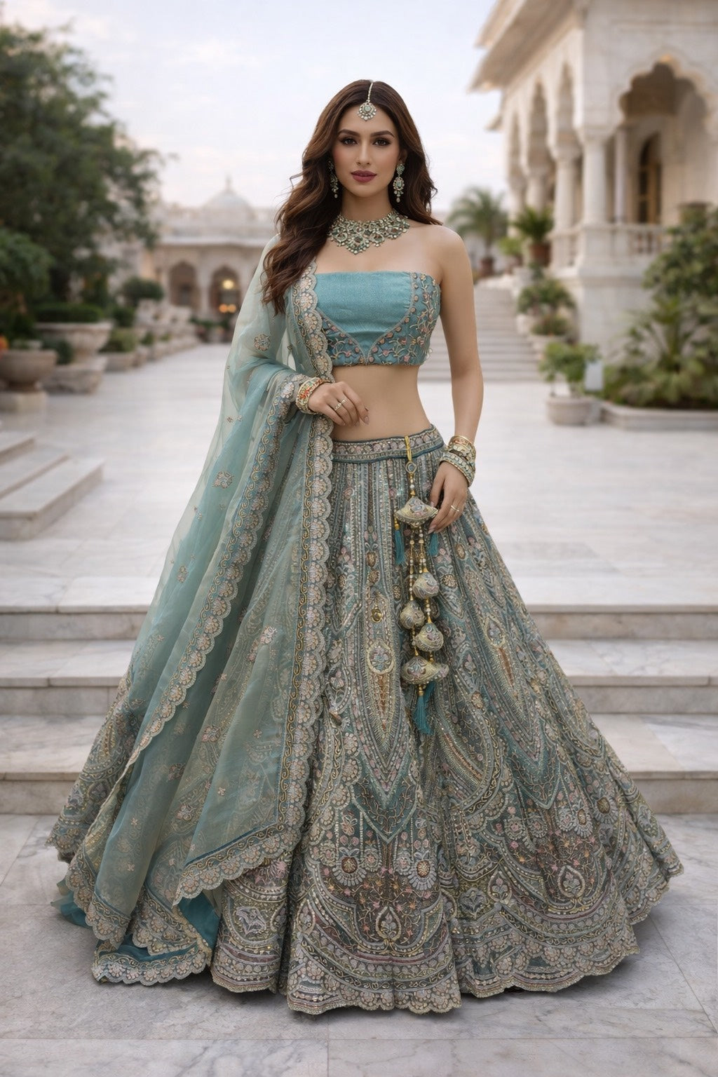 Sculpted Splendour Lehenga