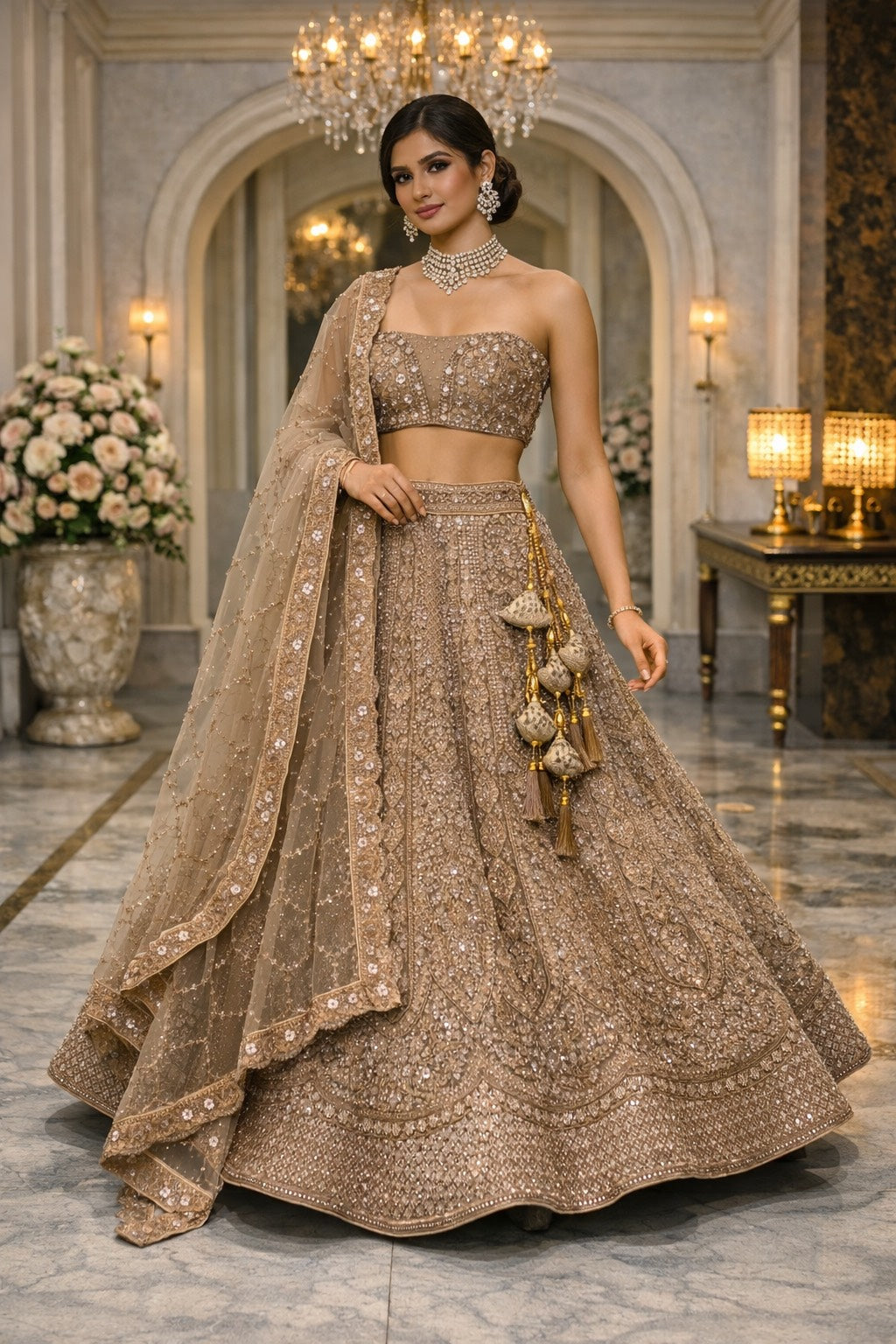 Velour Grace Lehenga