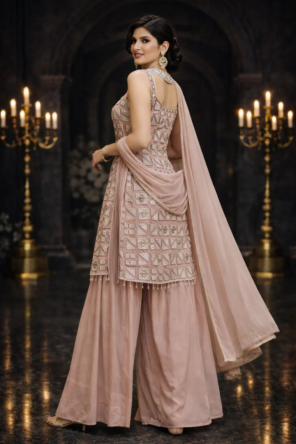 Elara Luxe Sharara Set