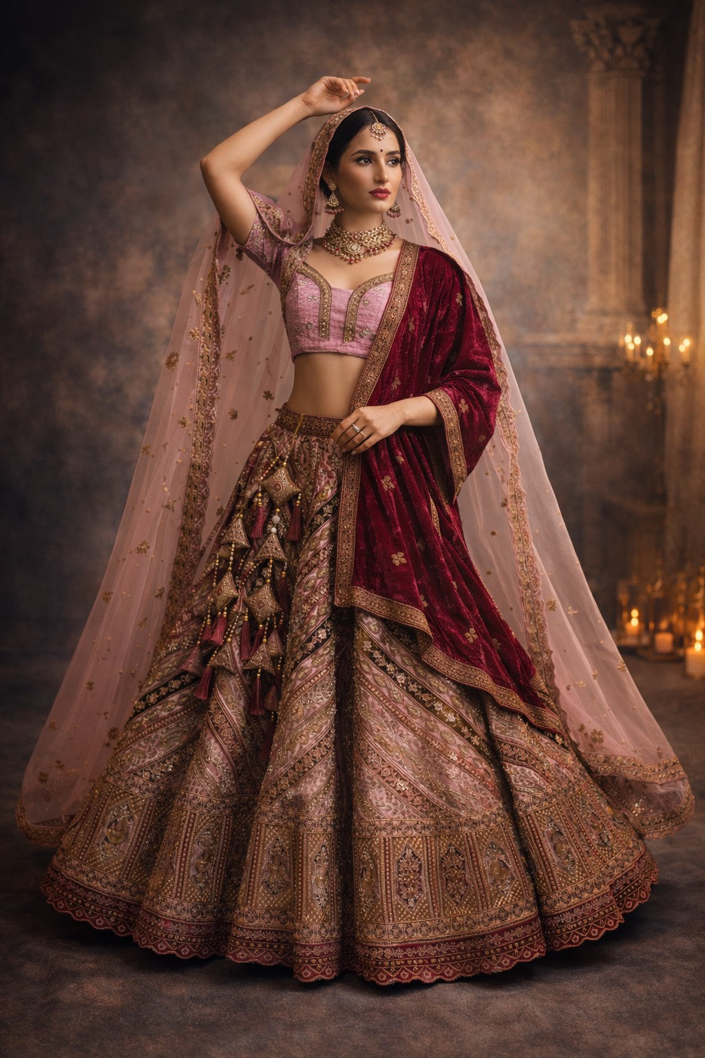 Noor-e-Riwaayat Bridal Lehenga