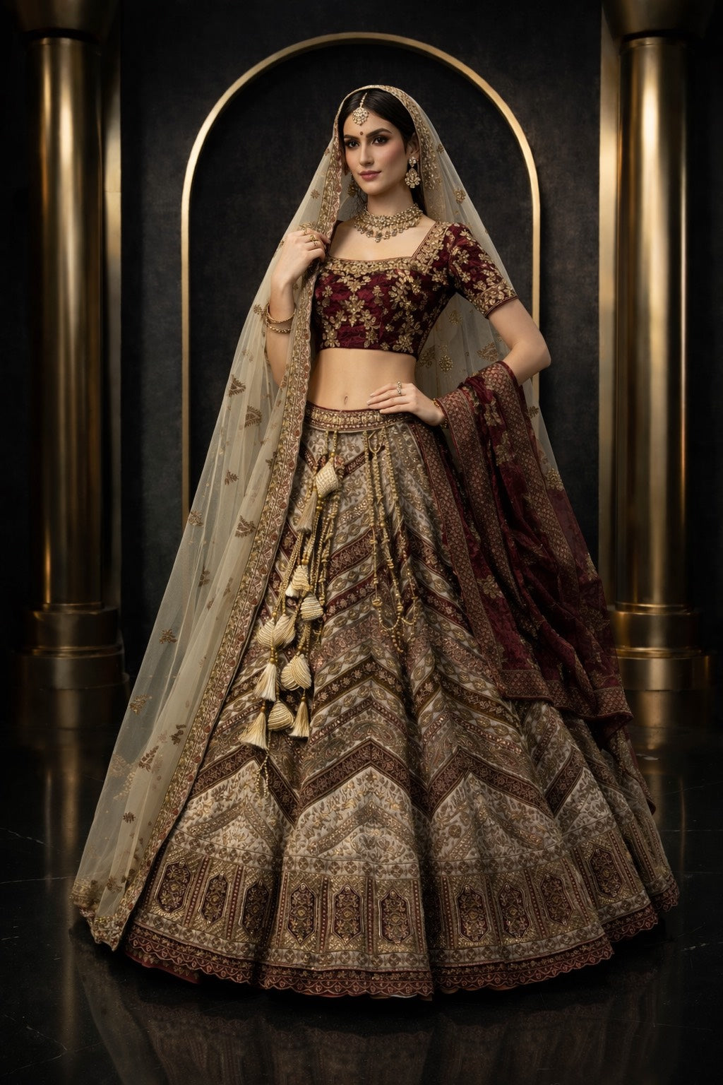 Noor-e-Riwaayat Bridal Lehenga