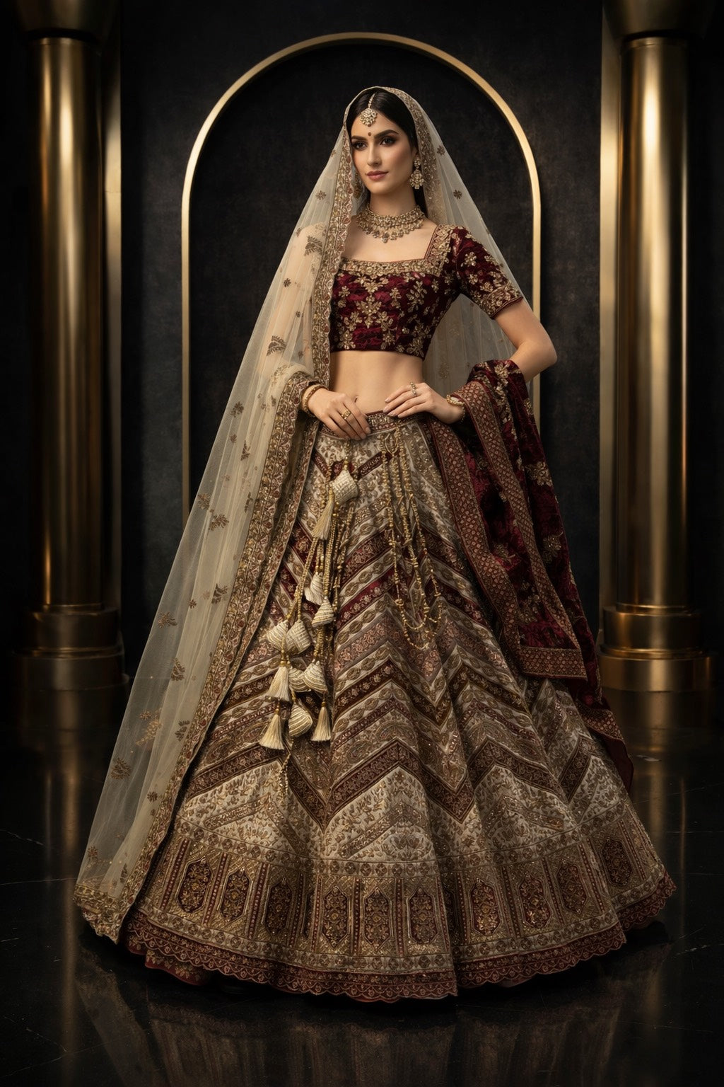 Noor-e-Riwaayat Bridal Lehenga