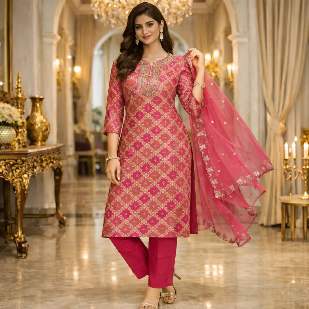 Gulnaar Elegant Suit Set