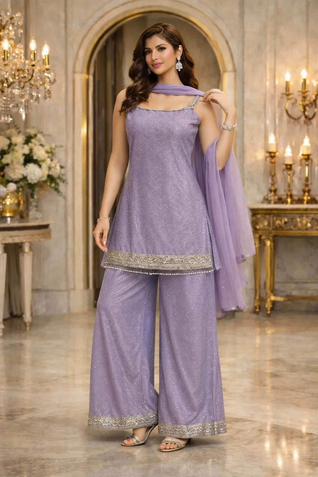 Lavanya Pearl Sharara Set