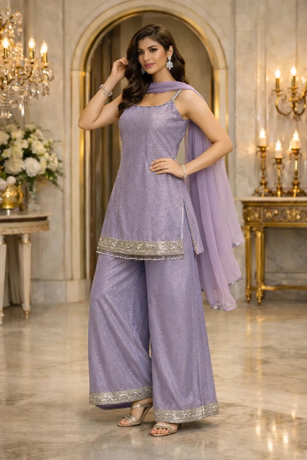 Lavanya Pearl Sharara Set
