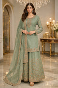 Sage Sharara Set