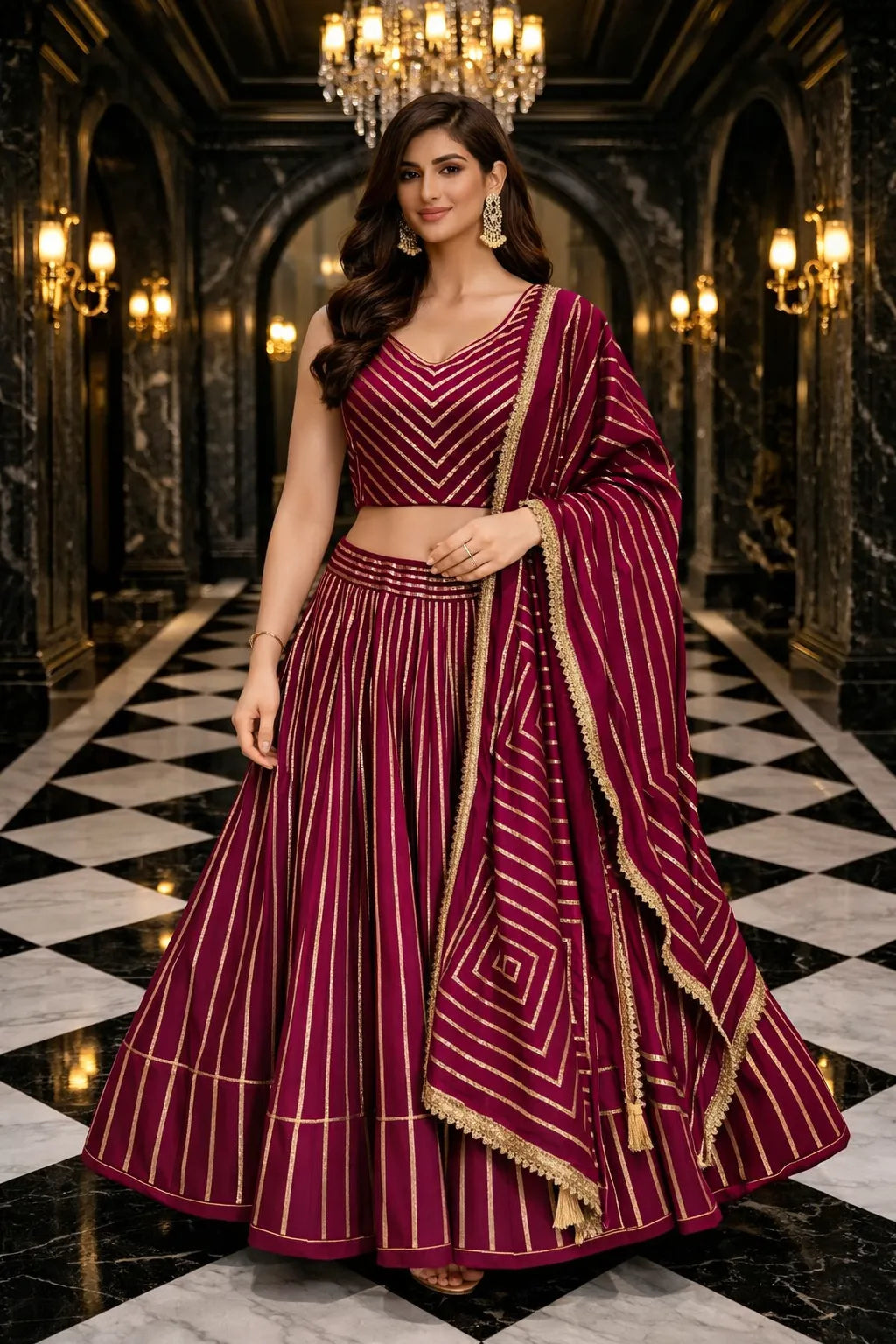 Velvet Royale Lehenga