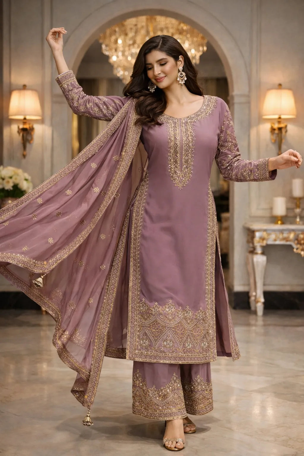 Zareen Noor Sharara Set