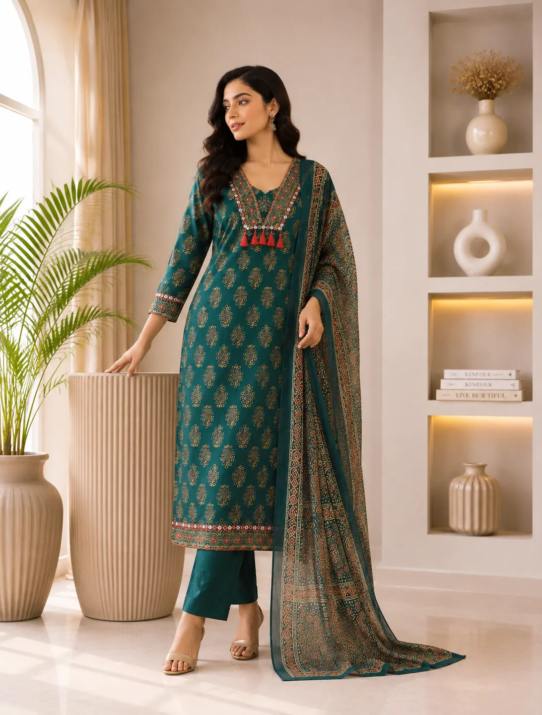 Aarika Heritage Cotton Suit Set