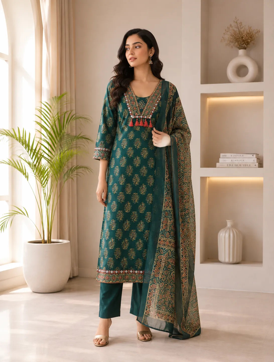 Aarika Heritage Cotton Suit Set