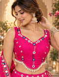 Aarisha Mirror & Cowrie Dandiya Blouse