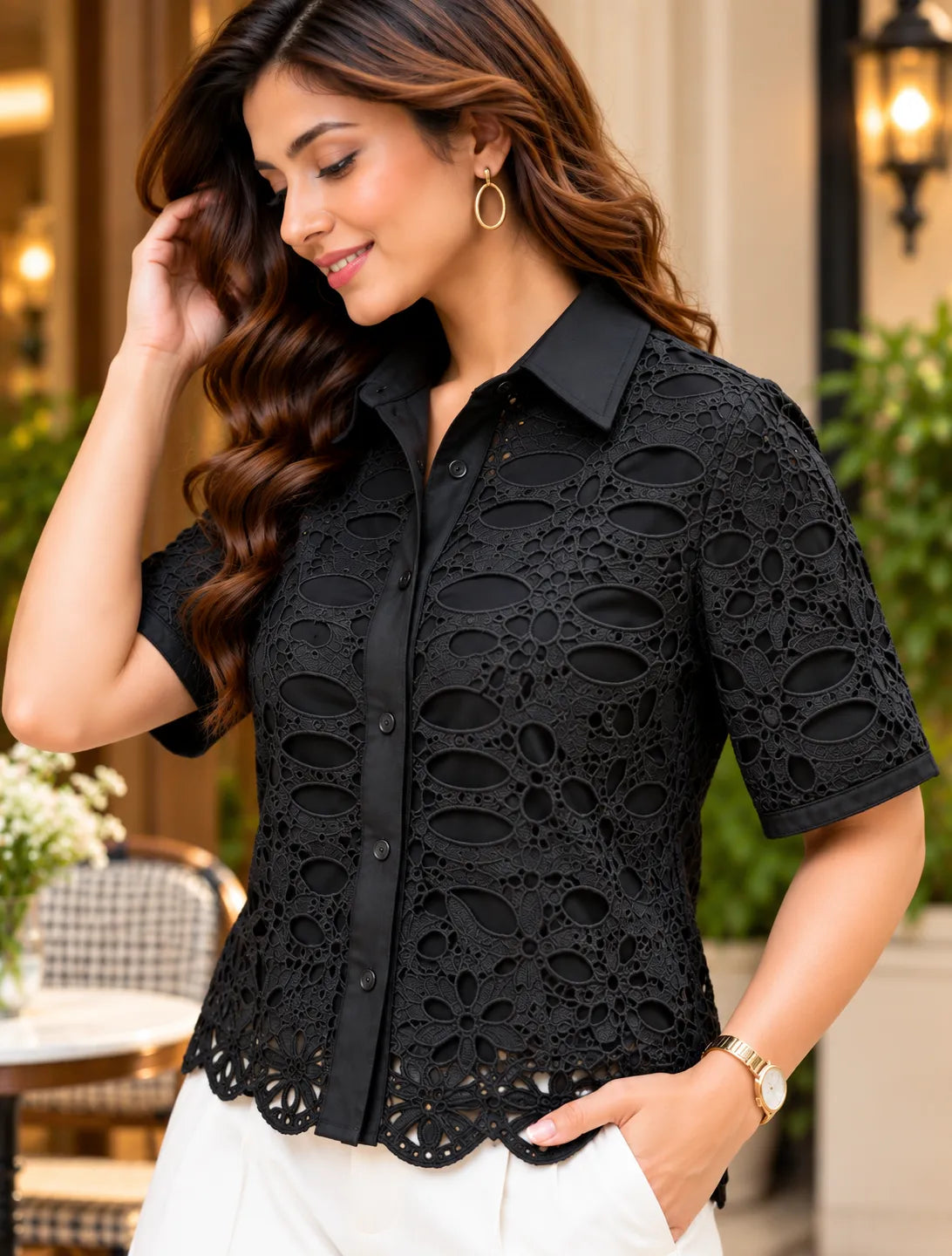 Artiselle Cutwork Shirt